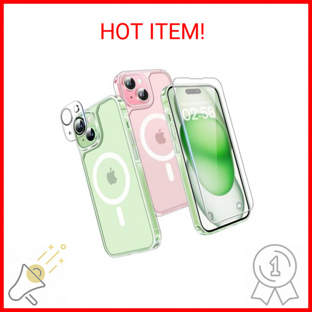 5-in-1 Magnetic iPhone 15 Plus Case with Military Grade Drop Protection