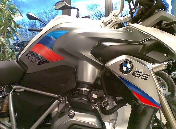 2 Aufkleber 3D Schutz Seitenlichter Rallye Kompatibel Motorrad BMW GS R1200 /-image