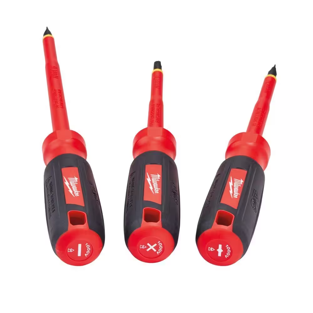 Insulated Screwdriver Set (3Piece) Milwaukee Electrical Electrician