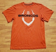 Denver Broncos Nike Dri-Fit Orange Athletic Training Shirt Men's Small S