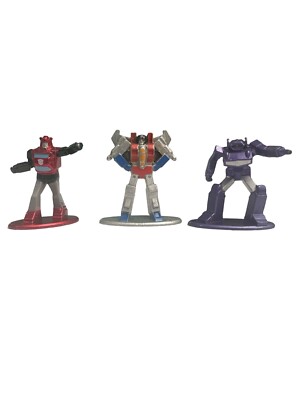 Jada Toys Transformers 1.65 Nano Metal Figs Die Cast Figures Lot Of 3 Starscream