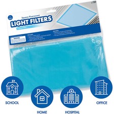 Educational Insights Square Fluorescent Light Filters Tranquil Blue - 1 / Each