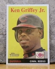 COOL BASEBALL CARD KEN GRIFFEY, JR. CINCINNATI REDS TOPPS HERITAGE VINTAGE LOOK