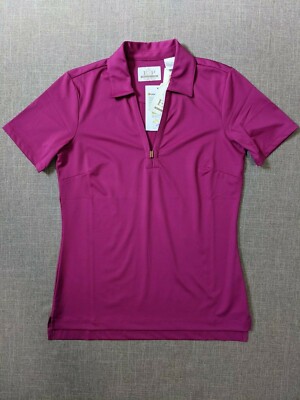 EP Pro Golf Polo Tour Tech Women's Regular Size XS Pink NWT Short Sleeve 