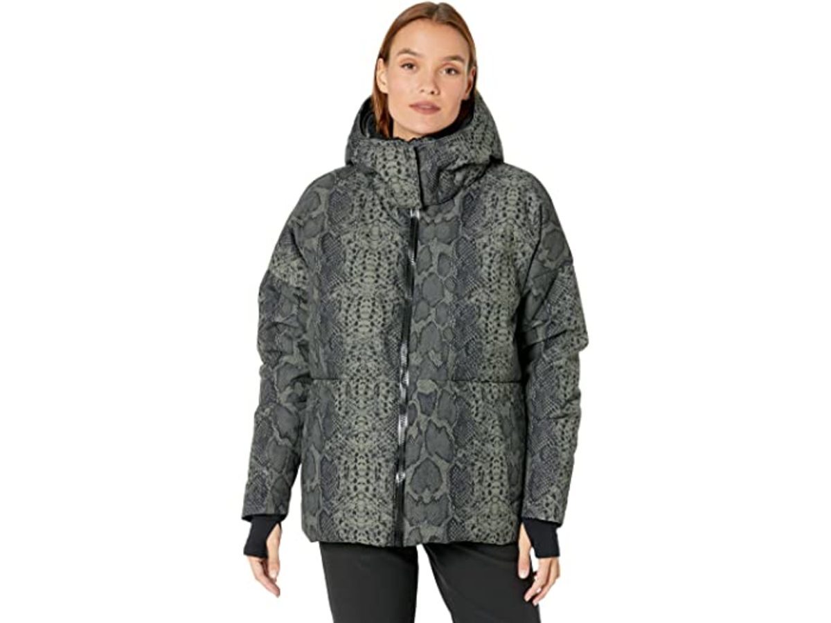 NWT Varley Dorothy Women's Animal Print Down Puffer Ski Jacket