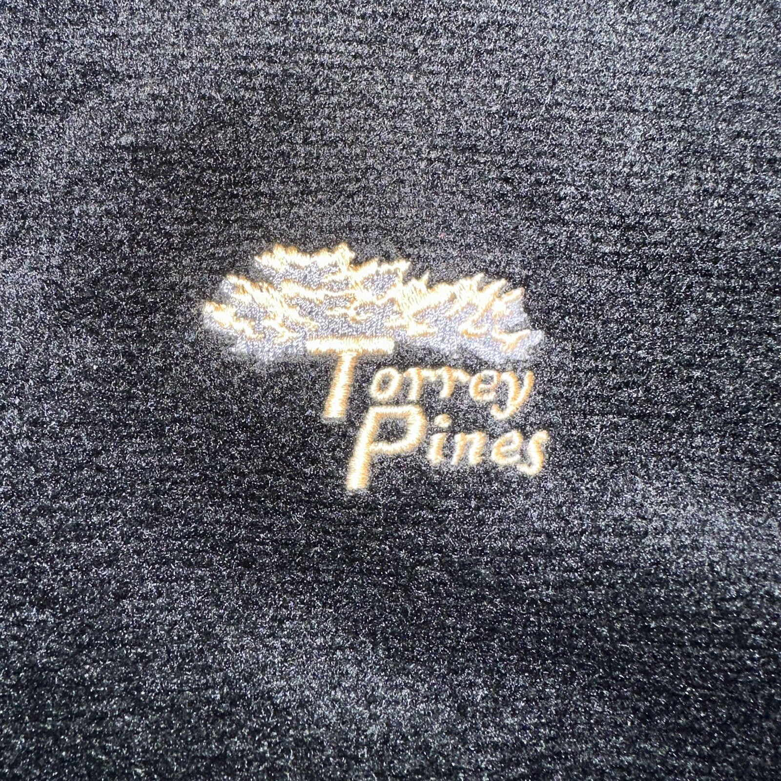 Straight Down Button Pullover  Large Black  Terry… - image 3