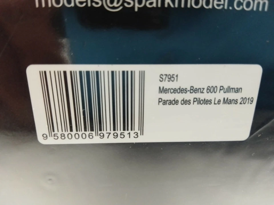 Spark Mercedes Benz 600 Pullman parade pilote Le Mans 2019 1/43 S7951 - Immagine 3 di 3