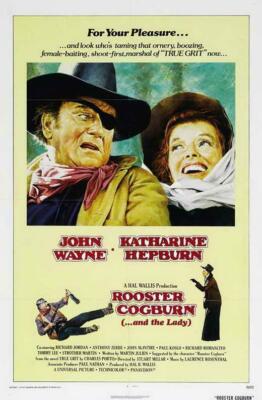 ROOSTER COGBURN Movie POSTER 27 x 40 John Wayne, Katharine Hepburn, C