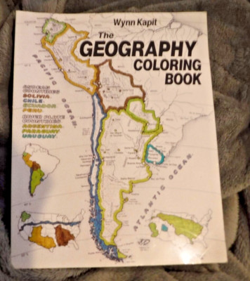 Geography Coloring Book By Kapit, Wynn - MAPS  countries, rivers, region +++