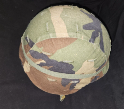 U.S. Military PASGT UNICOR Helmet Made w/ Kevlar Woodland