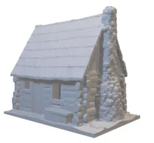 Resin printed Log Cabin
