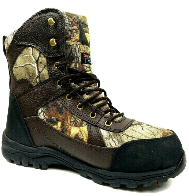 Survivor Mens Boots Herman Camo Leather waterproof Insulated Boot NEW