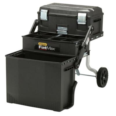 Mobile Tool Box 22 in. 4-in-1 Cantilever Storage Compartment Wheels Rolling NEW