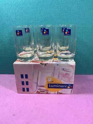 Luminarc Vigne Glasses 6 x 5 3/4 oz  (6 in box) NEW