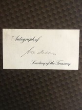 Autograph of ANDREW MELLON Secretary of Treasury * Banker * Signed  * Signature