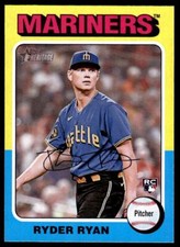 2024 Topps Heritage 326 Ryder Ryan Seattle Mariners RC Baseball Card