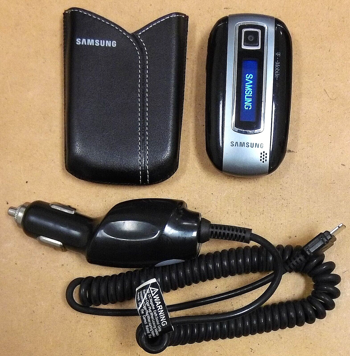 Samsung SGH-T329 - Black and Silver ( T-Mobile ) Rare Flip Cell