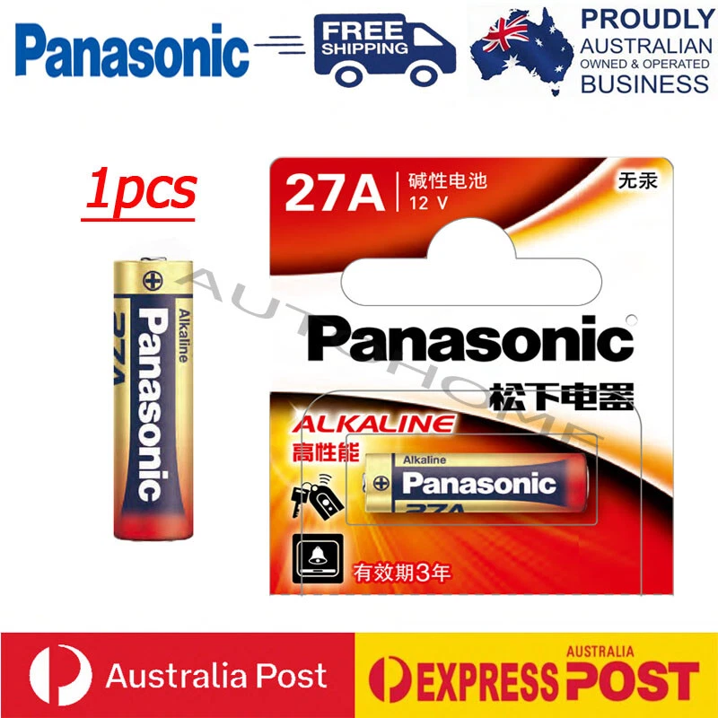 Genuine Panasonic A27/27A MN27 V27A Battery/Batteries Garage Remote Alarm 12V - image 3 of 4