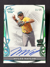 2023 Leaf Trinity ROOKIE AUTO Myles Naylor 21/25
