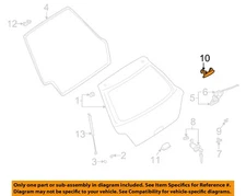 SUBARU OEM 02-05 Impreza Lift Gate Gate Hardware-Handle, Outside 63160FE000TG