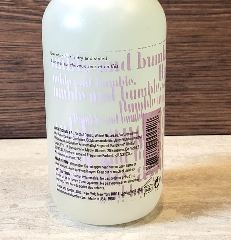 Bumble and Bumble удерживающий спрей ~ дополнительная сила ~ 8 унций, 250 мл новый без коробки (m3 - Изображение 2 из 2