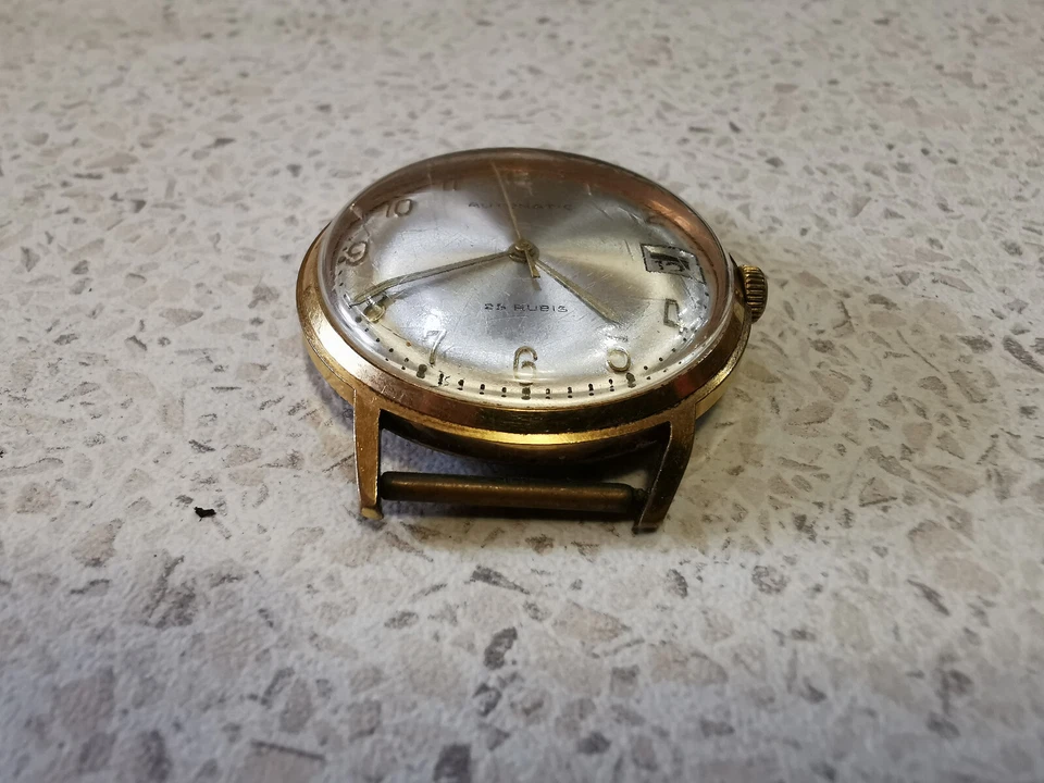 Reloj Hombre Vintage SUIZO CHAPADO EN ORO AUTOMÁTICO Foto 2 de 4