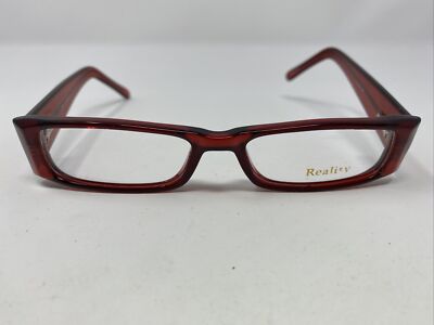Reality R3779 BUR 49-16-140 Burgundy Full Rim Plastic Eyeglasses Frame TZ86