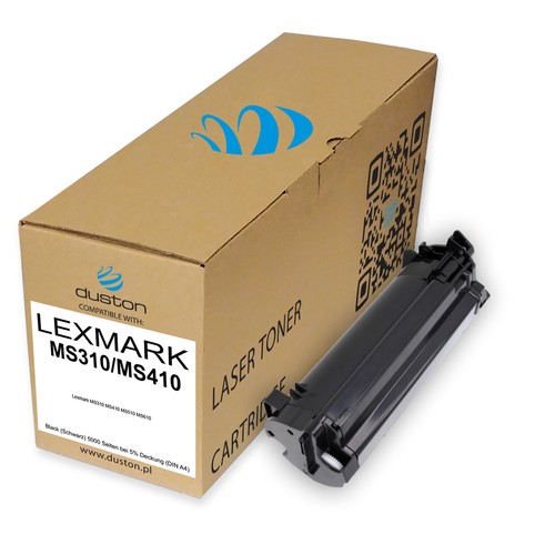 Toner noir compatible avec Lexmark MS310 MS410 MS510 MS6 - 5x 50F2H00, 502H - Photo 2/6