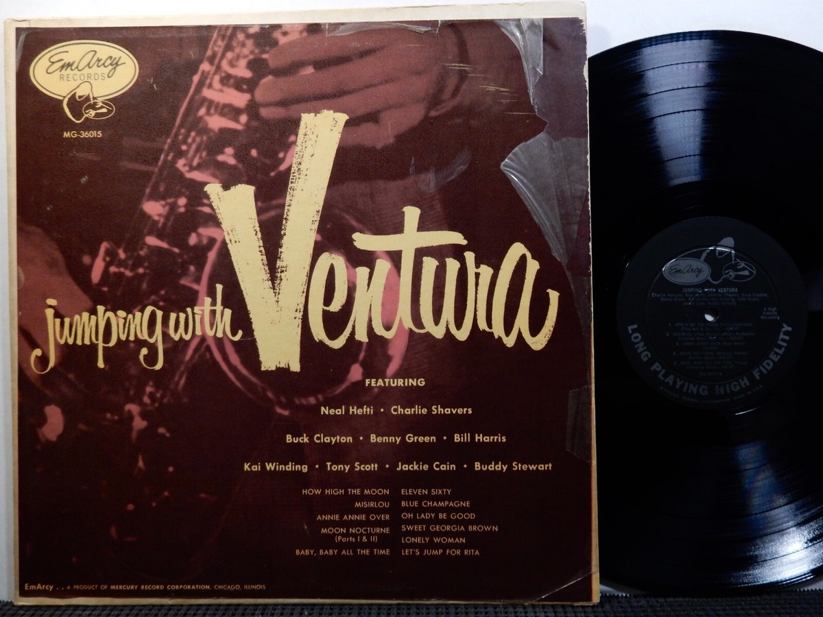Jumping With CHARLIE VENTURA LP EMARCY MG36015 MONO DG 1955 Jazz