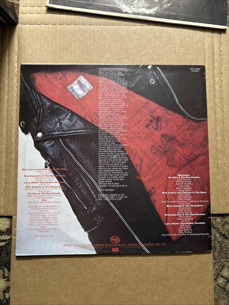 LIVE STIFFS 1978 Stiff Ian Dury Elvis Costello Nick Lowe Mint