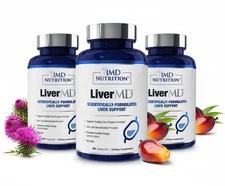 3 Packs 1MD Nutrition LiverMD - Liver Support Supplement New | Exp 11/2027
