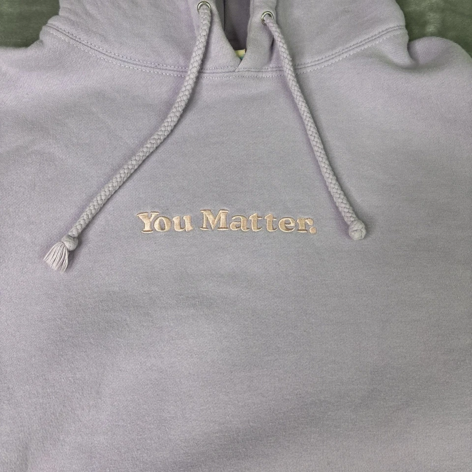 You Matter By Demetrius Harmon Hoodie Size Medium Periwinkle Motivational Soft - Image 3 of 4