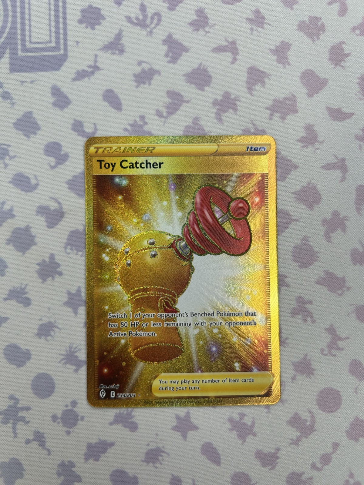 Toy Catcher (Secret) 233/203 SWSH07: Evolving Skies Holo