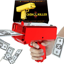 Money Gun Shooter Cash Cannon Bills Gun Make It Rain Toy Gun,Handheld Spary Cash