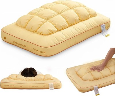 Nublia Pineapple Pillow, Pineapple Cloud-Like Pillow, Balanced Softness +Support