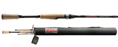 Dobyns Rods Kaden Travel Spinning / 7'1'' / 3 PC / 6-12 LB 7'1'', Black / Cork