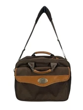 Vintage Cabela’s Canvas & Leather Laptop Messenger Weekender Luggage Bag