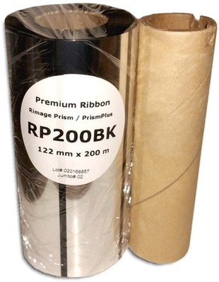 RIMAGE PRISM & PRISMPlus! Compatible Black Ribbon 1-Piece (122mm x 200m)