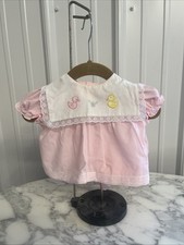 Cradle Togs Vintage Two Piece Set Dress And Bloomers Pink Girl's Size 0-3 Months