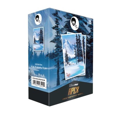 Ultra Pro - 105ct Apex Deck Protector Sleeves - Bob Ross Winter Paradise