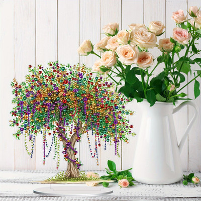 Diamond Art Glitzer Weide Baum stehend Ornament Acryl Edelstein Handarbeit.