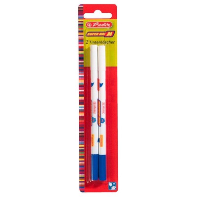 Herlitz Tintenlöscher Superhai mit Überschreibspitze 2 Stück 2er Pack
