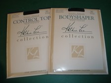 Lot of 2 NEW Kathie Lee Body Shaper  Control Top Pantyhose Navy, Plus