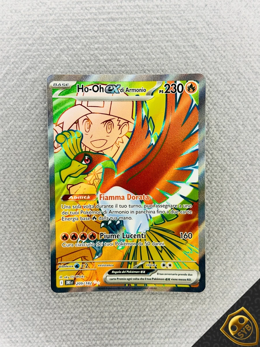Pokemon Playing Cards Poker Deck Gold Ho-oh 1999 54 Cards Shrink Sealed