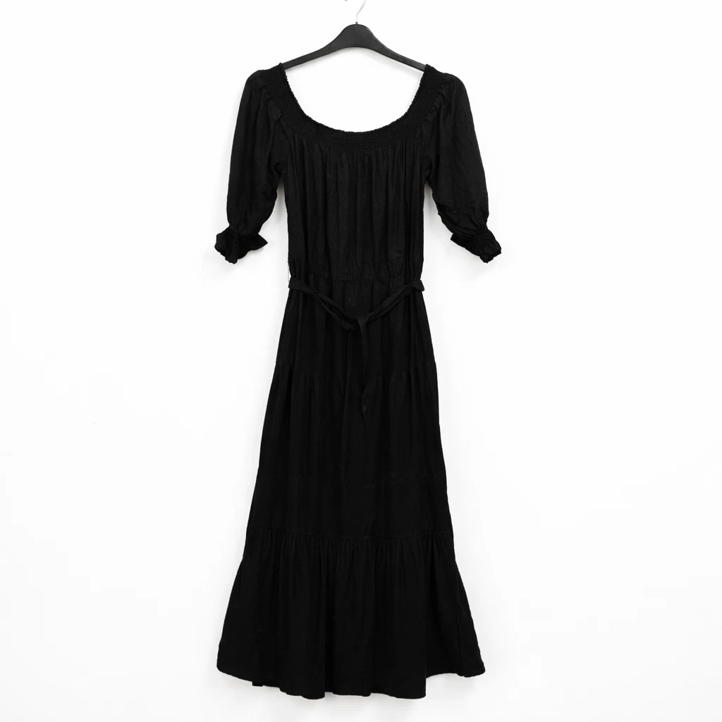 knee length dresses for ladies Cora Dress with Painted Detail in Clay, Rust / 42 (US 4/6) main image 0