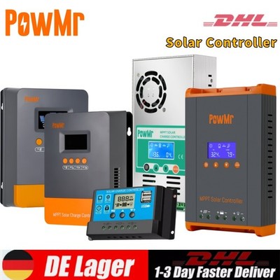 PowMr Solarladeregler 25-60A MPPT/PWM Solar Controller 12/24/36/48V LCD Display