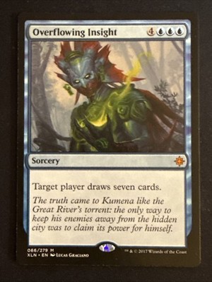 1x Overflowing Insight (066) Ixalan LP MTG Magic the Gathering x1 MKE