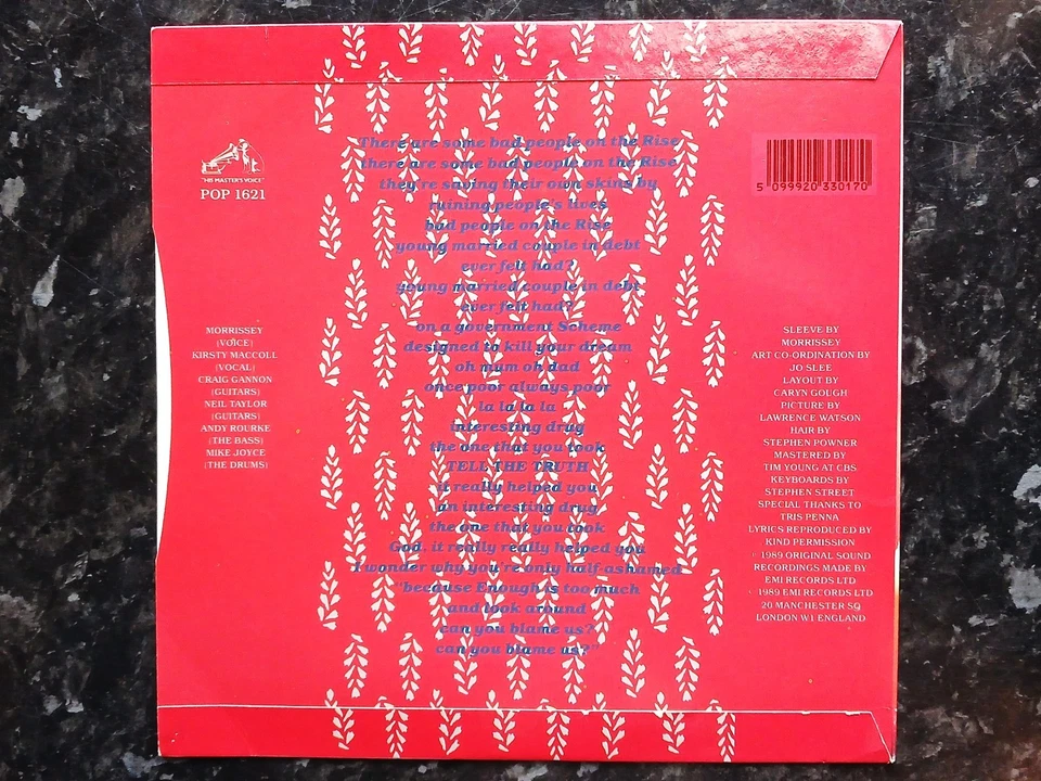 Morrissey - Interesting Drug - POP 1621 - 7" Single - Image 4 of 4