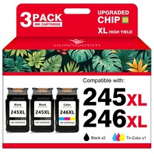 PG-245XL CL-246XL Ink Cartridge for Canon 245 246 Pixma MG2522 TS3322 TR4522 Lot