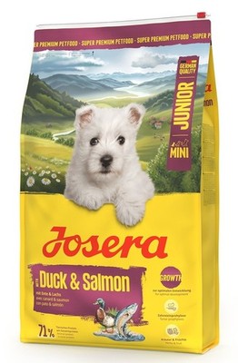 JOSERA Duck and Salmon Junior Mini  gesunde Entwicklung  Welpen 10 kg